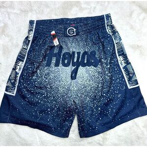 Mitchell & Ness Georgetown Hoyas NCAA Spray Paint Swingman Shorts Men Medium NEW